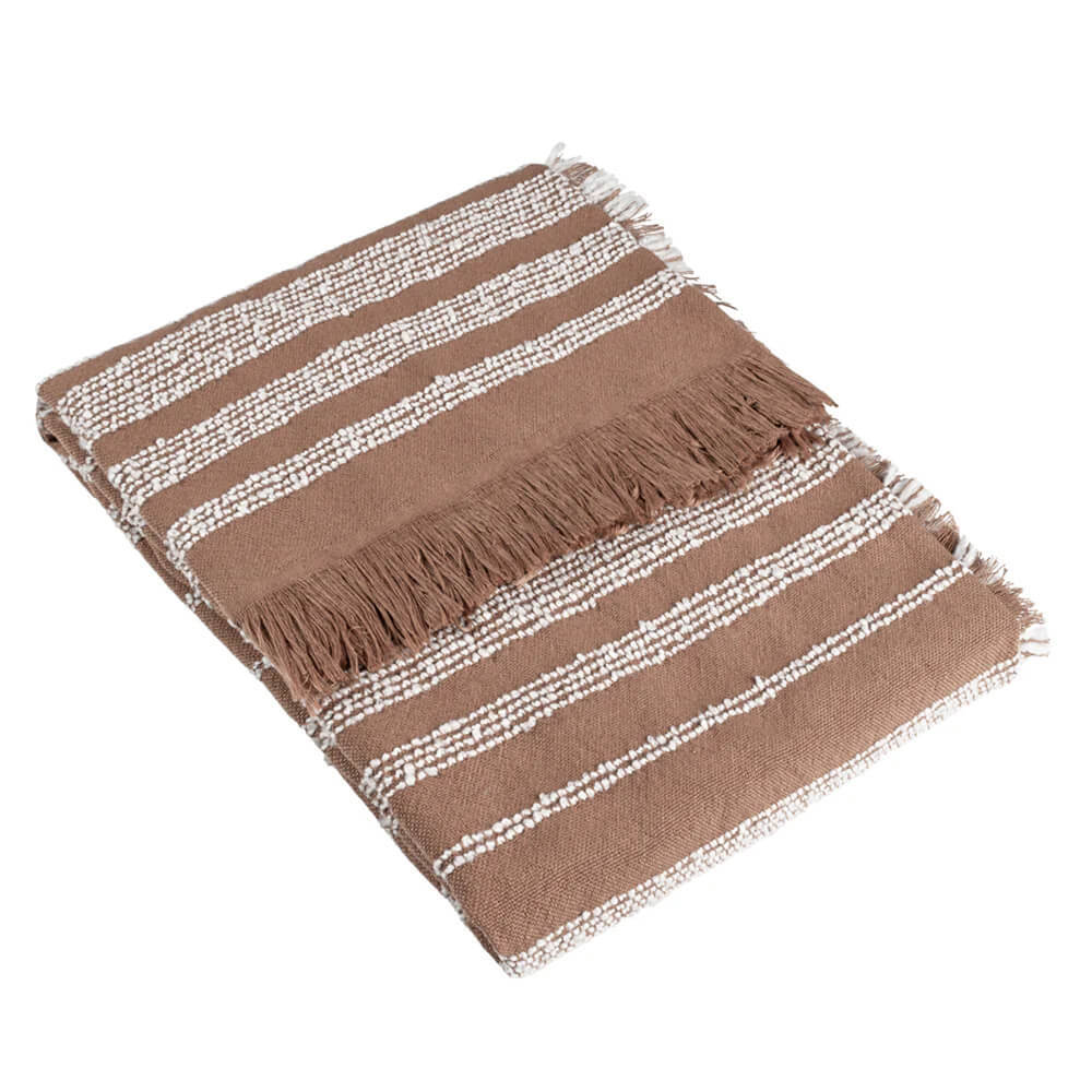 Hoem Jour Woven Fringed Throw